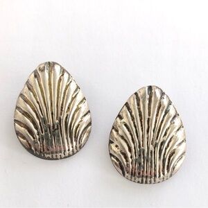 Sterling Silver Seashell Earrings